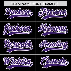 Black Purple American Flag Raglan Baseball Jersey 3