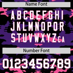 Black Purple and Pink Camo Sleeveless Baseball Jersey 4