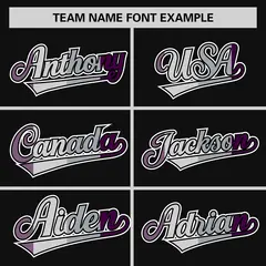Black Purple Classic Pride Month Genderless Baseball Jersey 3