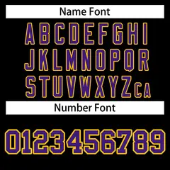 Black Purple-Gold Classic Varsity Full-Snap Letterman Jacket 4