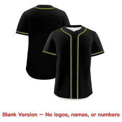 Black Purple Gold Kelly Green Mardi Gras Baseball Jersey 2