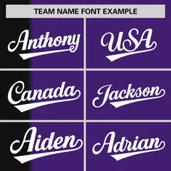 Black Purple Gradient Stripe Two-Button Softball Jersey 3