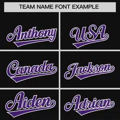 Black Purple Gradient Varsity Full-Snap Letterman Jacket Hoodie 5