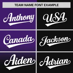 Black Purple Half Gradient Authentic Baseball Jersey 3