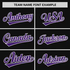 Black Purple Horizontal Stripe Pullover Baseball Jersey 3