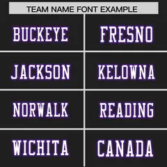 Black Purple Insert Color Authentic Football Jersey 3
