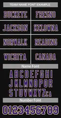 Black Purple-Khaki Classic Authentic Football Jersey 5
