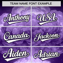 Black Purple Nuclear Blast Graffiti Full Button Baseball Jersey 3