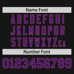 Black Purple-Pink Raglan Sleeves Authentic Baseball Jersey 4