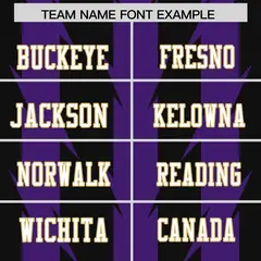 Black Purple Razr Stripe Graffiti Pattern Flag Football Jersey 3