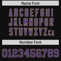 Black Purple Retro Sleeve Line Authentic Football Jersey 4