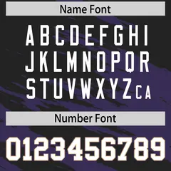 Black Purple Scratch Pattern Authentic Football Jersey 4