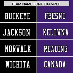 Black Purple Split Two Tone Authentic Football Jersey 3