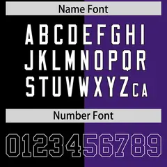 Black Purple Split Two Tone Authentic Football Jersey 4