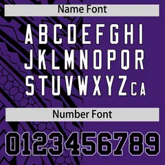 Black Purple Tribal Split Baseball Jersey 4