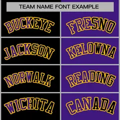 Black Purple Two Tone Split Varsity Full-Snap Letterman Jacket 5