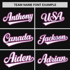 Black Purple-White Color Block Authentic Baseball Jersey 3