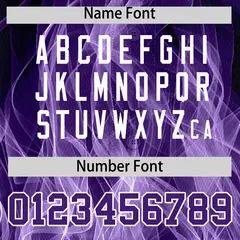 Black Purple White Flame Graffiti Pattern Baseball Jersey 4