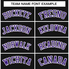 Black Purple-White Raglan Sleeves Waterproof Jacket 3