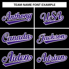 Black Purple-White Raglan Varsity Full-Snap Letterman Jacket 3