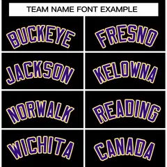 Black Purple-White Raglan Varsity Full-Snap Letterman Jacket 3
