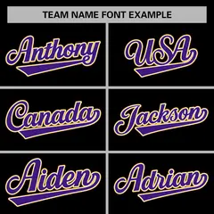 Black Purple-White Raglan Varsity Full-Snap Letterman Jacket 5