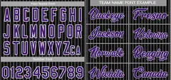 Black Purple-White Stripe Authentic Fashion Baseball Jersey 3