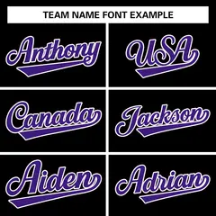 Black Purple-White Varsity Full-Snap Letterman Jacket 3
