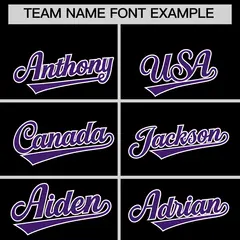 Black Purple White Varsity Jacket with Faux Leather Sleeves 4