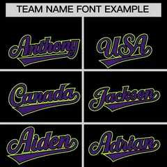 Black Purple White Varsity Jacket with Faux Leather Sleeves 4