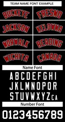 Black Red-Black Classic Style Two-Button Softball Jersey 3