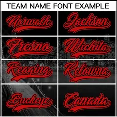 Black Red-Black San Francisco City Skyline Baseball Jersey 3