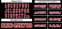 Black Red-Black V-Neck Pullover Baseball Jersey 3