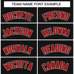 Black Red Black-White Classic Style Hockey Jersey 3