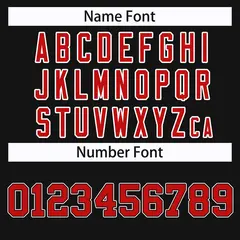 Black Red Black-White Classic Style Hockey Jersey 4