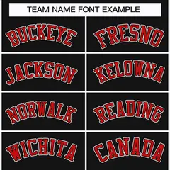 Black Red Black-White Classic Style Hockey Jersey 3