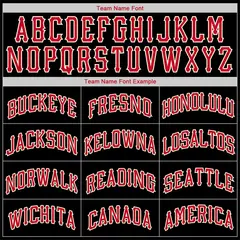 Black Red Classic Sets Authentic Basketball Jersey 5