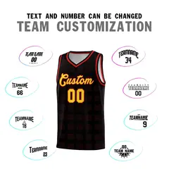 Black Red Dot Pattern Trailblazer Basketball Jersey 4
