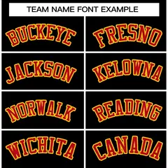 Black Red-Gold Classic Varsity Full-Snap Letterman Jacket 3