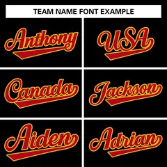 Black Red-Gold Classic Varsity Full-Snap Letterman Jacket 3