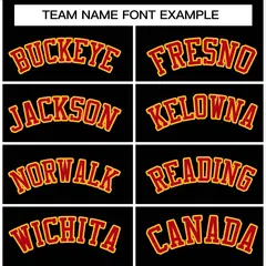 Black Red-Gold Classic Varsity Full-Snap Letterman Jacket 5