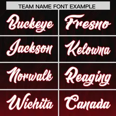 Black Red Gradient Outdoor Authentic Football Jersey 3