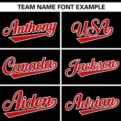 Black Red Gradient Ribbed Authentic Baseball Jersey 3
