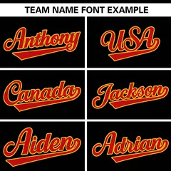 Black Red Gradient Ribbed Authentic Baseball Jersey 3