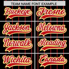 Black Red Gradient Stripe Fashion Sleeves Baseball Jersey 3