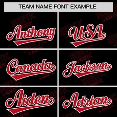 Black Red Graffiti Full Button Baseball Jersey 3