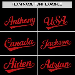 Black Red Graffiti Wind Mark Pattern Baseball Jersey 3
