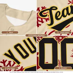 Black Red Graffiti Wind Mark Pattern Baseball Jersey 5