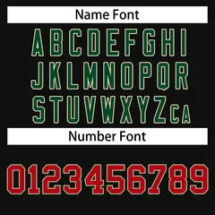 Black Red-Green Classic Varsity Full-Snap Letterman Jacket 6