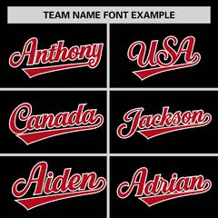 Black Red Horizontal Stripe Pullover Baseball Jersey 3